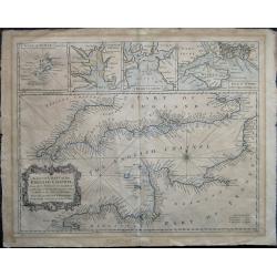 A correct Chart of the English Channel - From the No. Foreland to the Lands End on the Coast of England, and from Calais to Brest on the Coast of France . . .