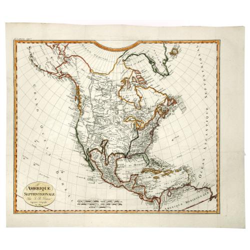 Old map image download for AMERIQUE SEPTENTRIONALE.