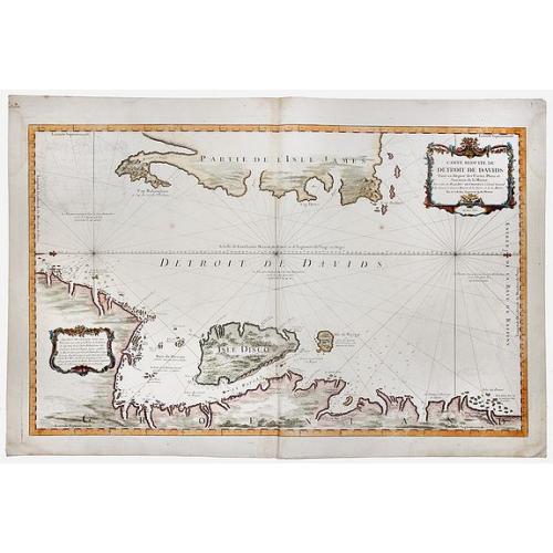 Old map image download for Carte Reduite du DETROIT DE DAVIDS. Faite an Depost des Cartes Plans et Journaux de la Marine, . . . MDCCLXV.