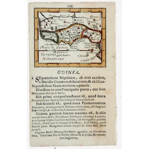 Old map image download for GUINEA, 1692