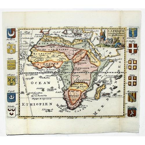Old map image download for L' AFRIQUE. Selon les Autheurs les plus Modernes.