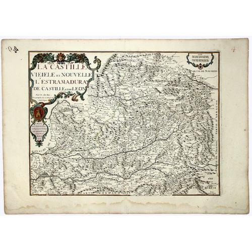 Old map image download for LA CASTILLE Vieille et Nouvelle L'ESTRAMADURA de Castille et de Leon.