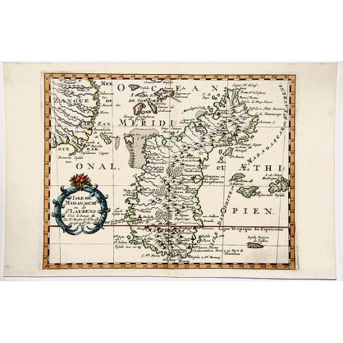 Old map image download for ISLE DE MADAGASCAR ou de St. LAURENS.