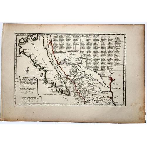 Old map image download for Cette Carte DE CALIFORNIE et DU NOUVEAU MEXIQUE.