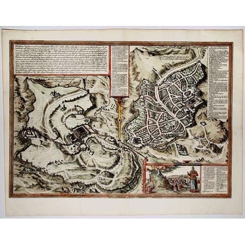 Old map image download for Hierosolyma, Clarrisima Totius Orientis Civitas ludaee Metropolis... (Jerusalem)