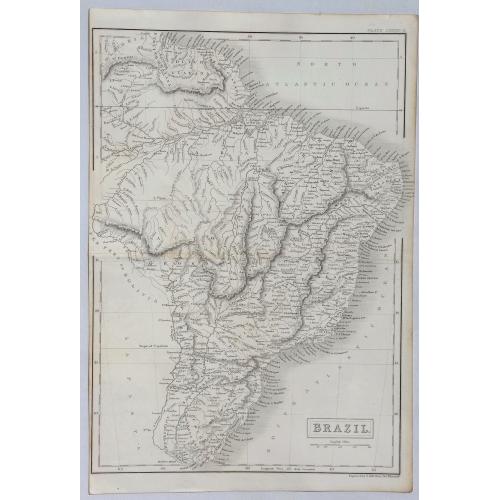 Old map image download for Brazil.