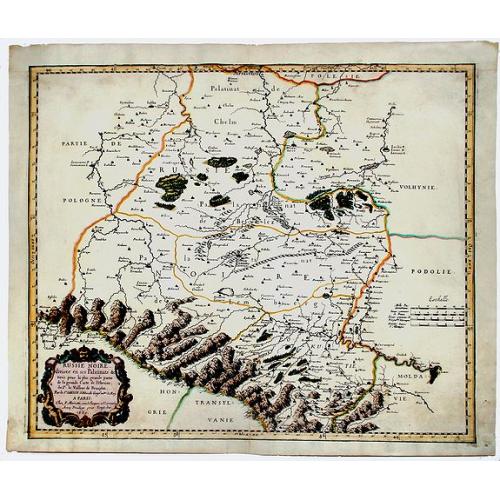 Old map image download for RUSSIE NOIRE divisee en ses Palatinats &c. [Lviv]
