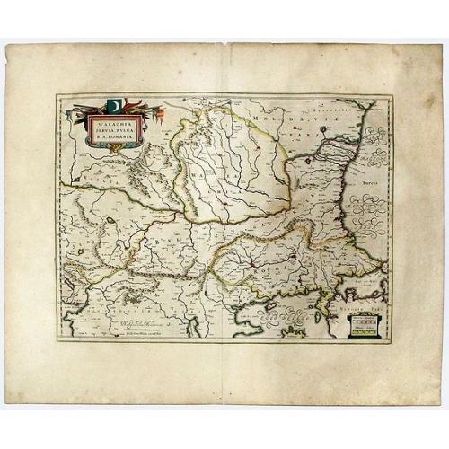 Old map image download for WALACHIA, SERVIA, BULGARIA, ROMANIA.