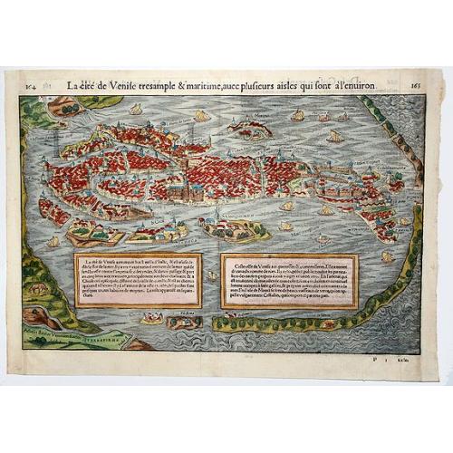 Old map image download for Le cite de Venise tresamble & maritime, avec plusieurs aisles qui sont a l'environ.