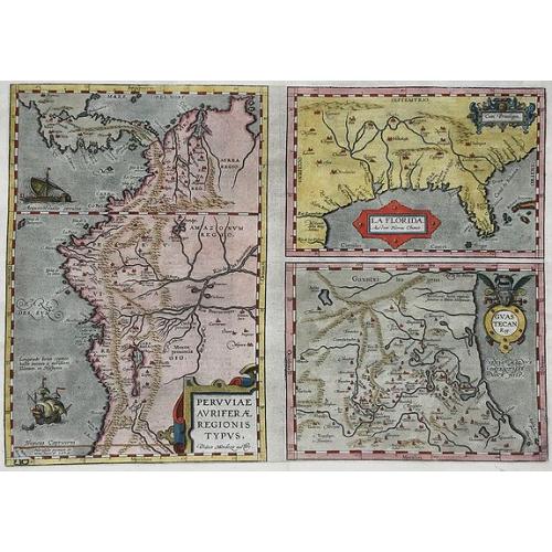 Old map image download for La Florida [with] Guastecan [with] Peruviae Auriferae Regionis Typus.