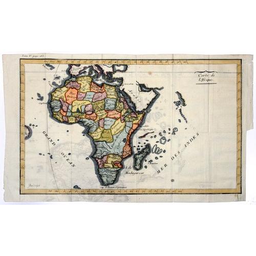 Old map image download for Carte de l'Afrique.