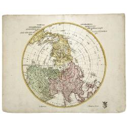 Tabula Geographica. HEMISPHAERII BOREALIS. . . [North-West passage, Bay of the West]