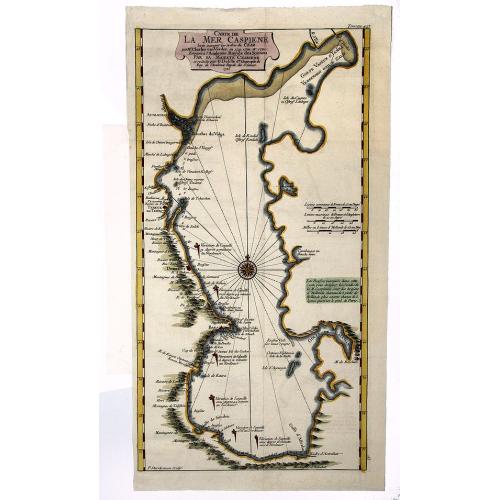 Old map image download for Carte de LA MER CASPIENE levee suivant les ordres du Czar.