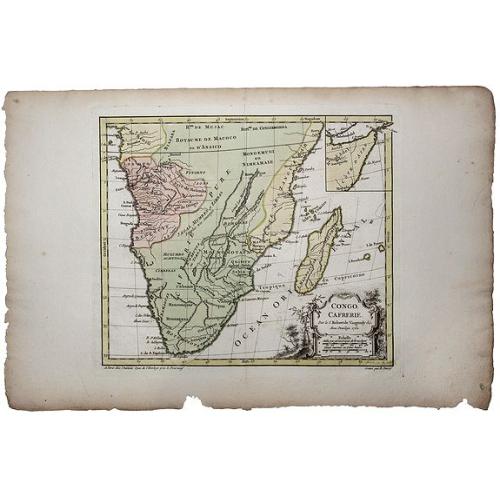 Old map image download for CONGO, CAFRERIE. Par le S. Robert de Vaugondy &c.
