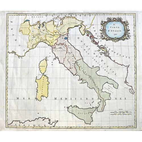 Old map image download for 2e. Carte D'Italie 1755.