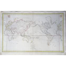 Mappemonde ou carte reduite des parties connues du globe pour servir au Voyage de La Perouse, fait dans les annees 1785 . . .