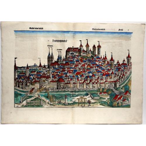 Old map image download for Nuremberga. (Nuremberg)