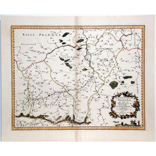 Old map image download for MALOPOLSKIE/LESSER POLAND,- Haute, ou Petite Pologne; ou sont les Palatinats de Cracow, Sandomirie, et Lublin... 1730