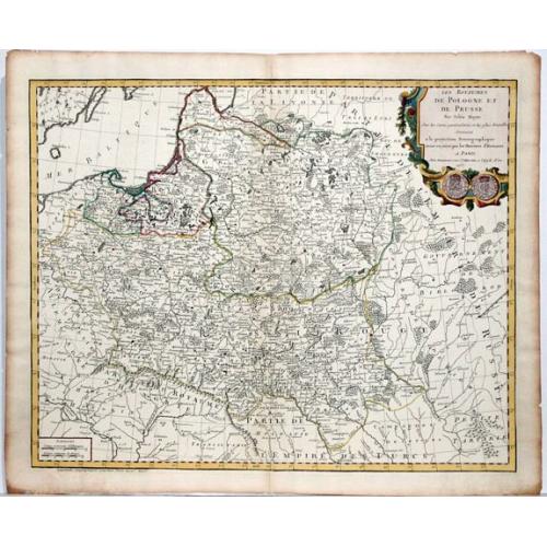 Old map image download for Les Royaumes De Pologne Et De Prusse Par Tobias Mayer...[Daumont]