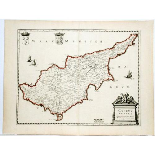 Old map image download for Cyprus Insula Lutetiae Parisiorum apud Petrum Mariette via Iacobea Sub Insigni Sepi.