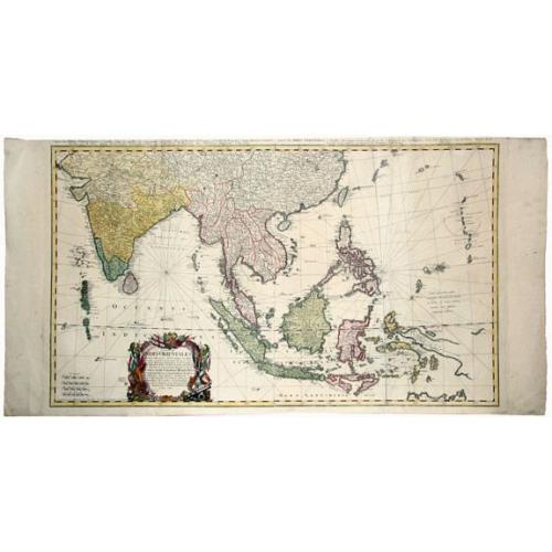 Old map image download for East Indies,-Carte Des Indes Orientales dessinee suivant les Observations les plus recentes dont le principal est tiree des Cartes hydrographiques de Mr. D'Apres de Mannevillette . . .1748