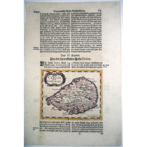 Old map image download for CEILON olim TAPROBANA
