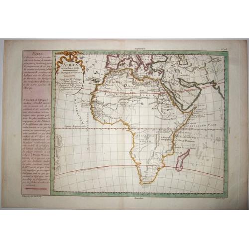 Old map image download for AFRICA VETERIS NOTA - L'AFRIQUE ANCIENNE. . .
