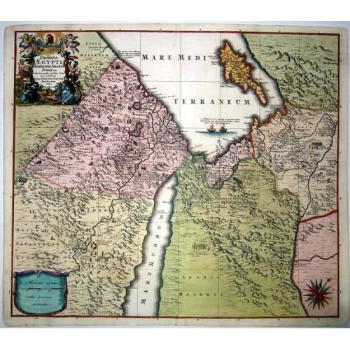 Old map image download for [Cyprus], Deserta Aegypti Thebaidies Arabiae Syriae etc. ubi accurate notata sunt loca inhabitata per Sanctos Patres Anachoreatas.