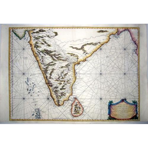 Old map image download for INDIA,- CARTE REDUITE DE LA PRESQUE ISLE DE L'INDE .. 1766
