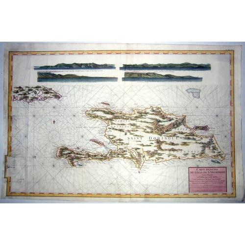 Old map image download for ST DOMINGUE,- CARTE REDUITE DE L'ISLE DE  .. 1787
