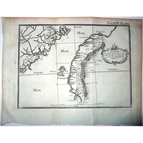 Old map image download for Carte de ce qui appartient a L'Empereur de la Chine dans L'Isle de Formose faite par ordre de L'Empereur Kamhi [Taiwan]