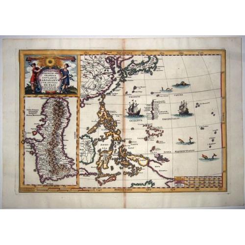 Old map image download for (Philippines),- Nova et Vera Exhibitio Geographica Insularum Marianum cum Insulis de Pais.
