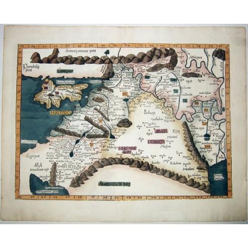 Old map image download for 'Modern'Cyprus & Middle East. - TABULA IIII ASIAE