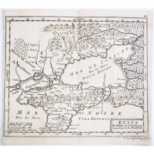 Old map image download for ETATS du Cham des Tartares dependent de la Porte.