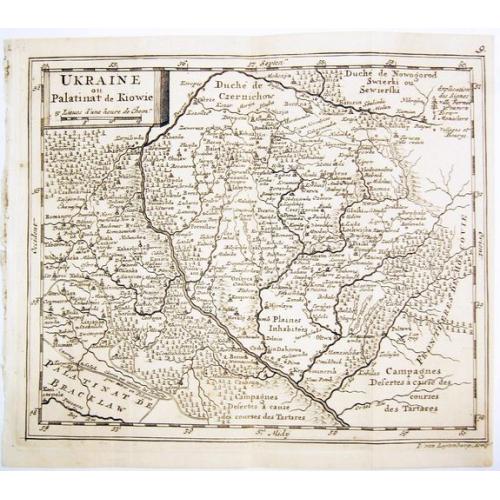 Old map image download for UKRAINE ou Palatinat de Kiowie.