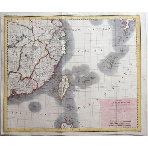 Old map image download for TAIWAN, Carte des Isles Formose, Madjicosemah et Lieu-Kieu. . .