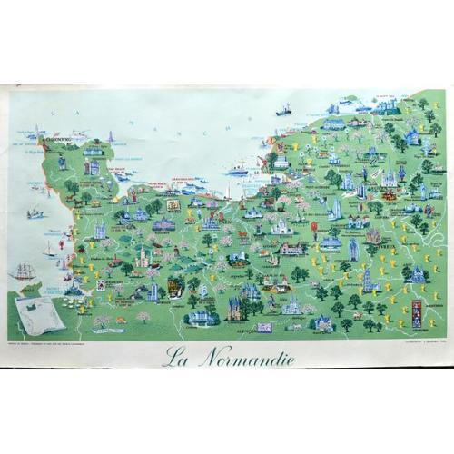 Old map image download for La Normandie.