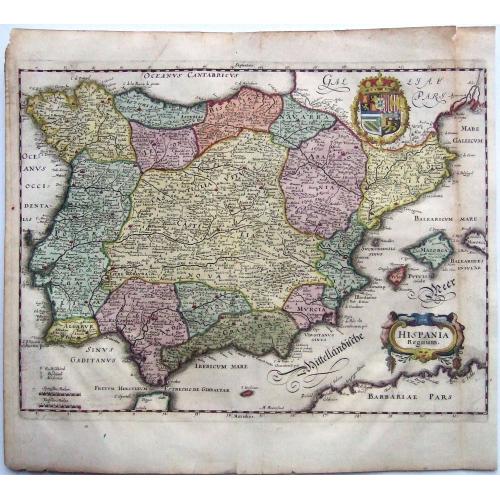 Old map image download for [Spain]  HISPANIA REGNUM