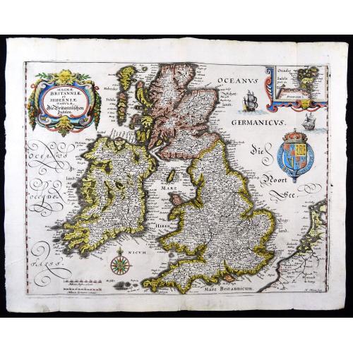 Old map image download for Magnae Britanniae et Hiberniae Tabulae