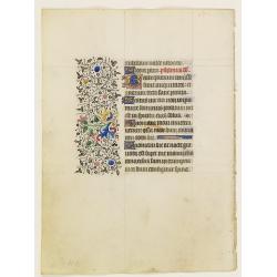 Vellum leaf from a book of hours.