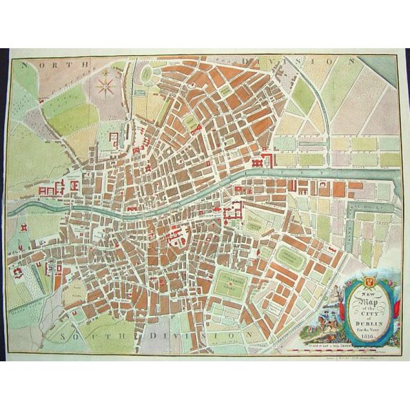 New Map of the City of Dublin For the Year 1816