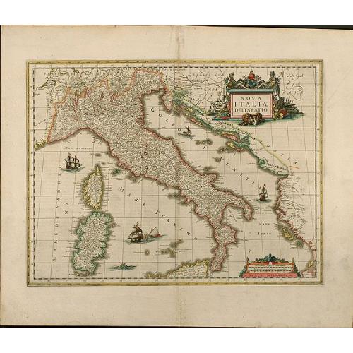 Old map image download for Nova Italiae Delineatio