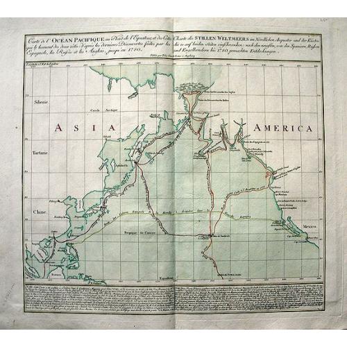 Old map image download for Carte de l\'Océan Pacifique au Nord de l\'Equateur.../Charte des Stillen Weltmeers...