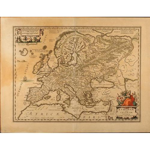 Old map image download for Europam sive Celticam veterem. Sic Describere conabur Abrahamus Ortelius