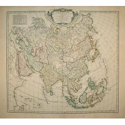 Carte de L\'Asie dressée sur les Relations les plus nouvelles principalement..