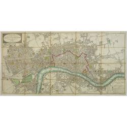 Wallis\'s Plan of the Cities of London and Westminster 1797.