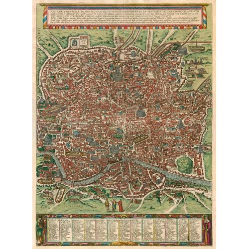 Old map image download for Antiquae Urbis Romae...