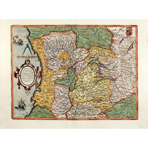 Old map image download for Ducatus Mediolanensis, Finitimarumq Regionu Descriptio Auctore Iooanne Georgio Septala Mediolanense