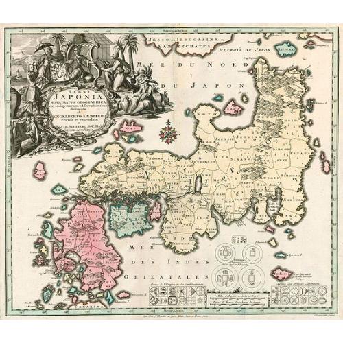 Old map image download for Regni Japoniae nova mappa geographica.