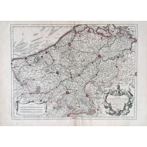 Old map image download for Carte du Comte de Flandre.